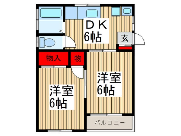 西ハイツの物件間取画像